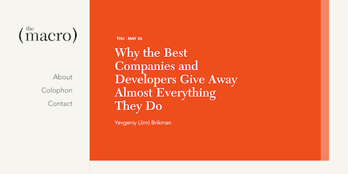 Why the Best Companies and Developers Give Away Almost Everything They Do