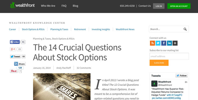 startup stock options questions