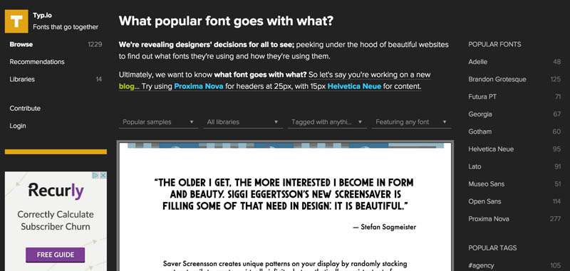 typ.io: What font goes with what?