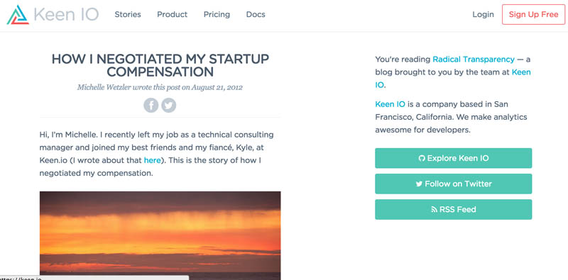 How I negotiated my startup compensation
