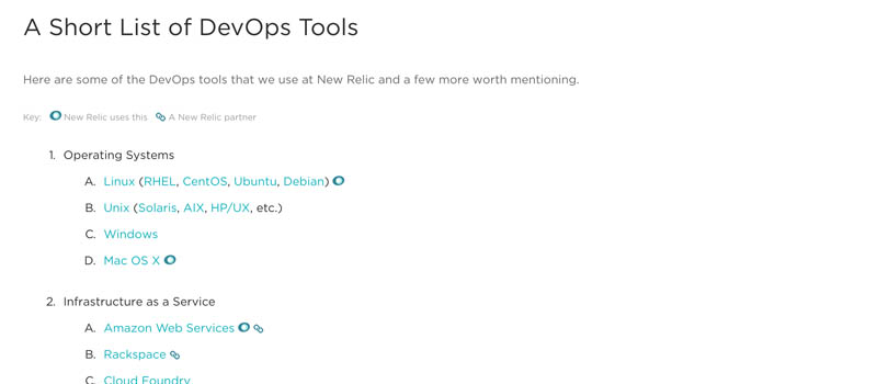 A Short List of DevOps Tools