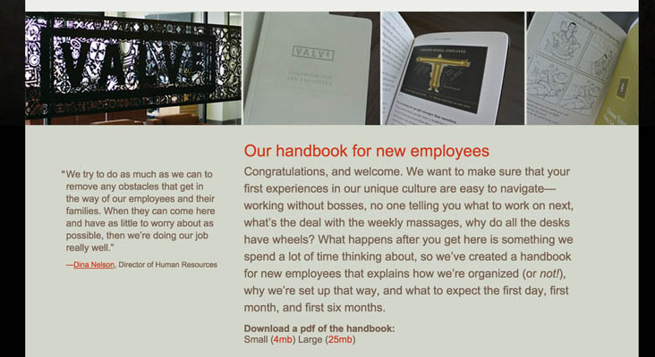 Valve: Handbook For New Employees