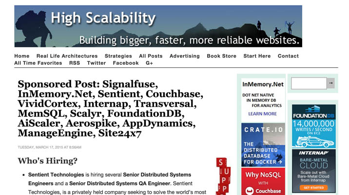 High Scalability