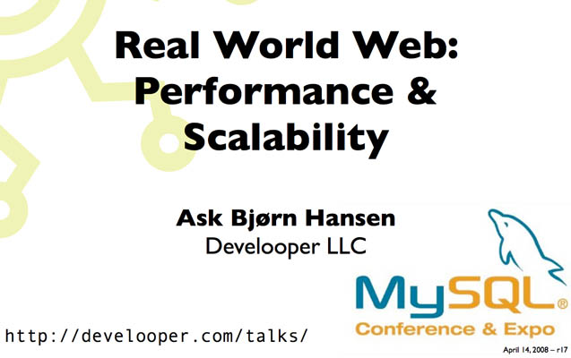 Real World Web: Performance & Scalability